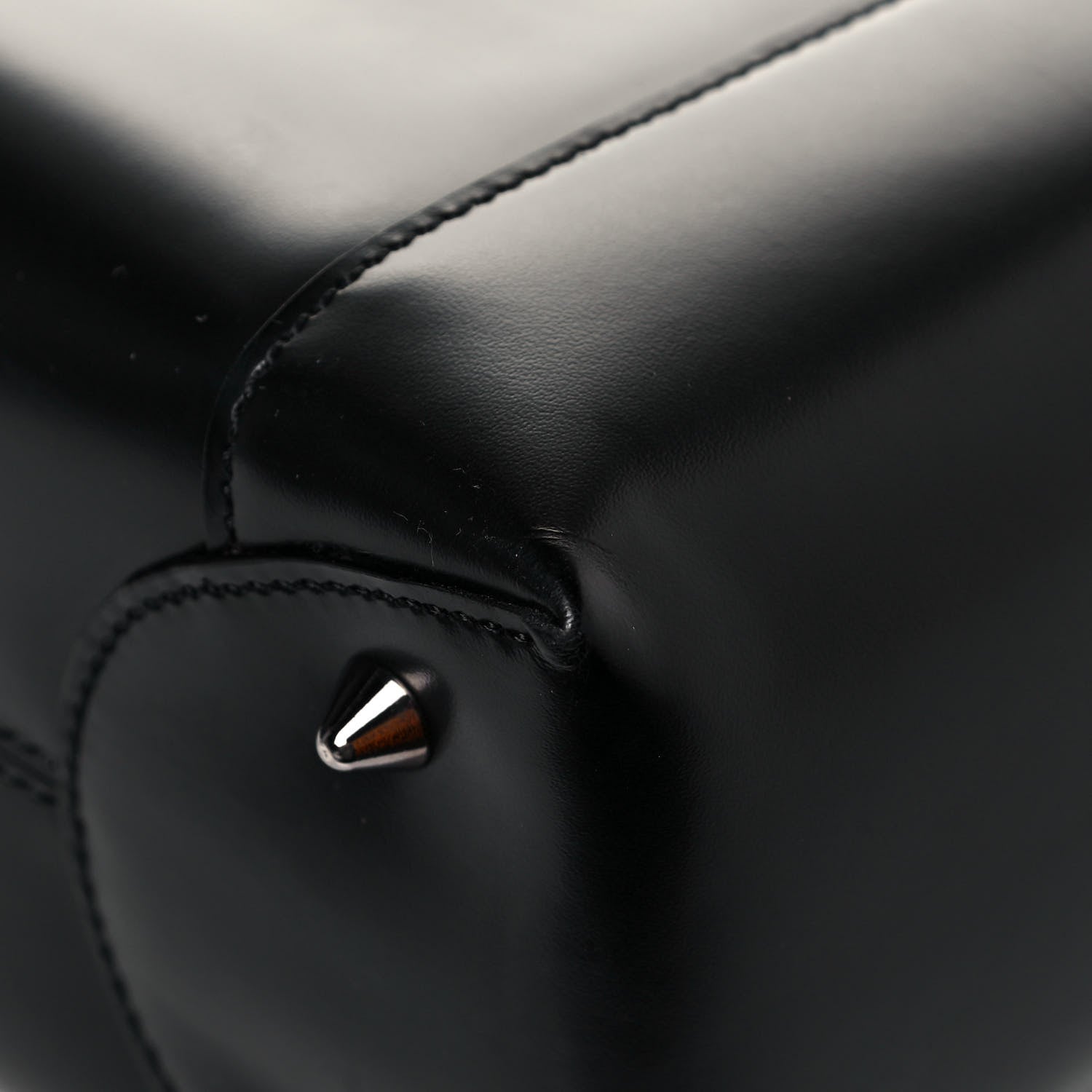 Christian Dior Calfskin Maris Pearl Beaded Top Handle Bag Black 10 of 14