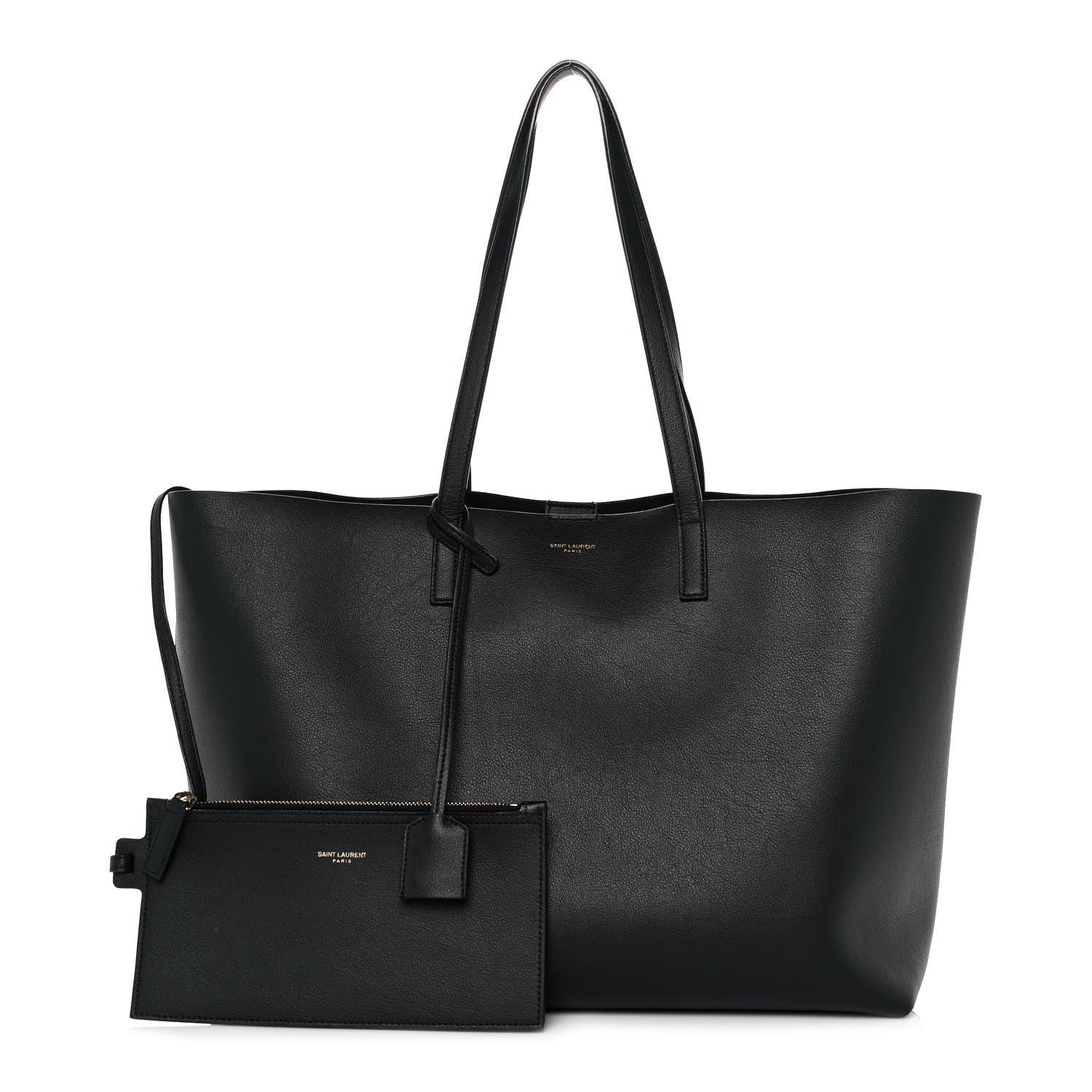Saint Laurent Calfskin Large Shopping Tote Black 1 of 9