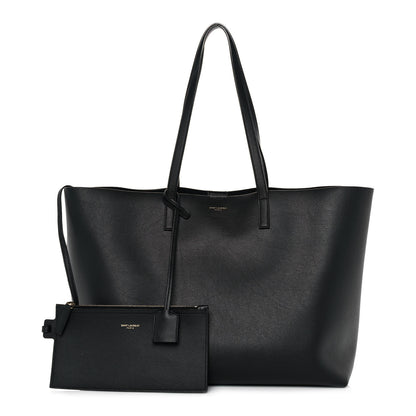 Saint Laurent Calfskin Large Shopping Tote Black 1 of 9