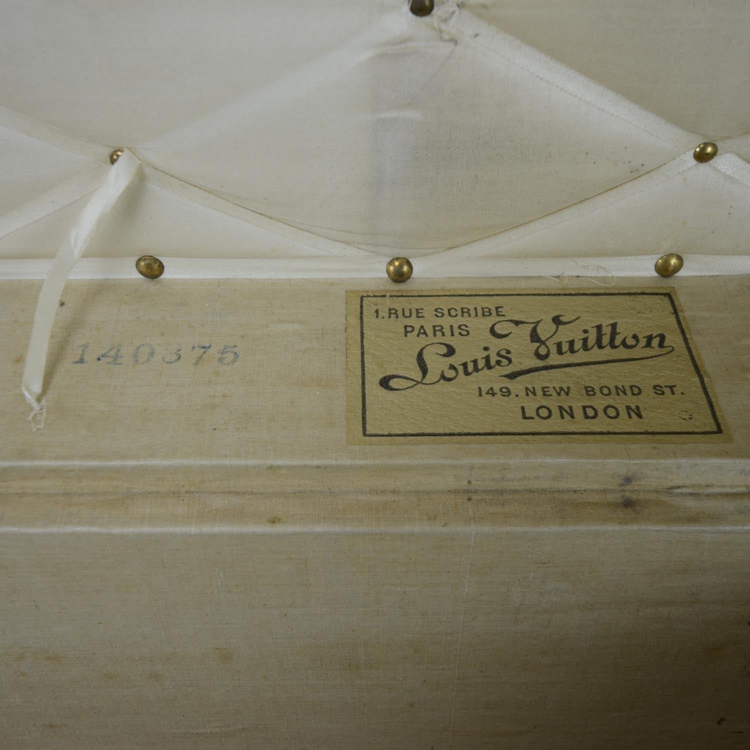 Louis Vuitton Malle Cabine Antique Steamer Trunk 13 of 15