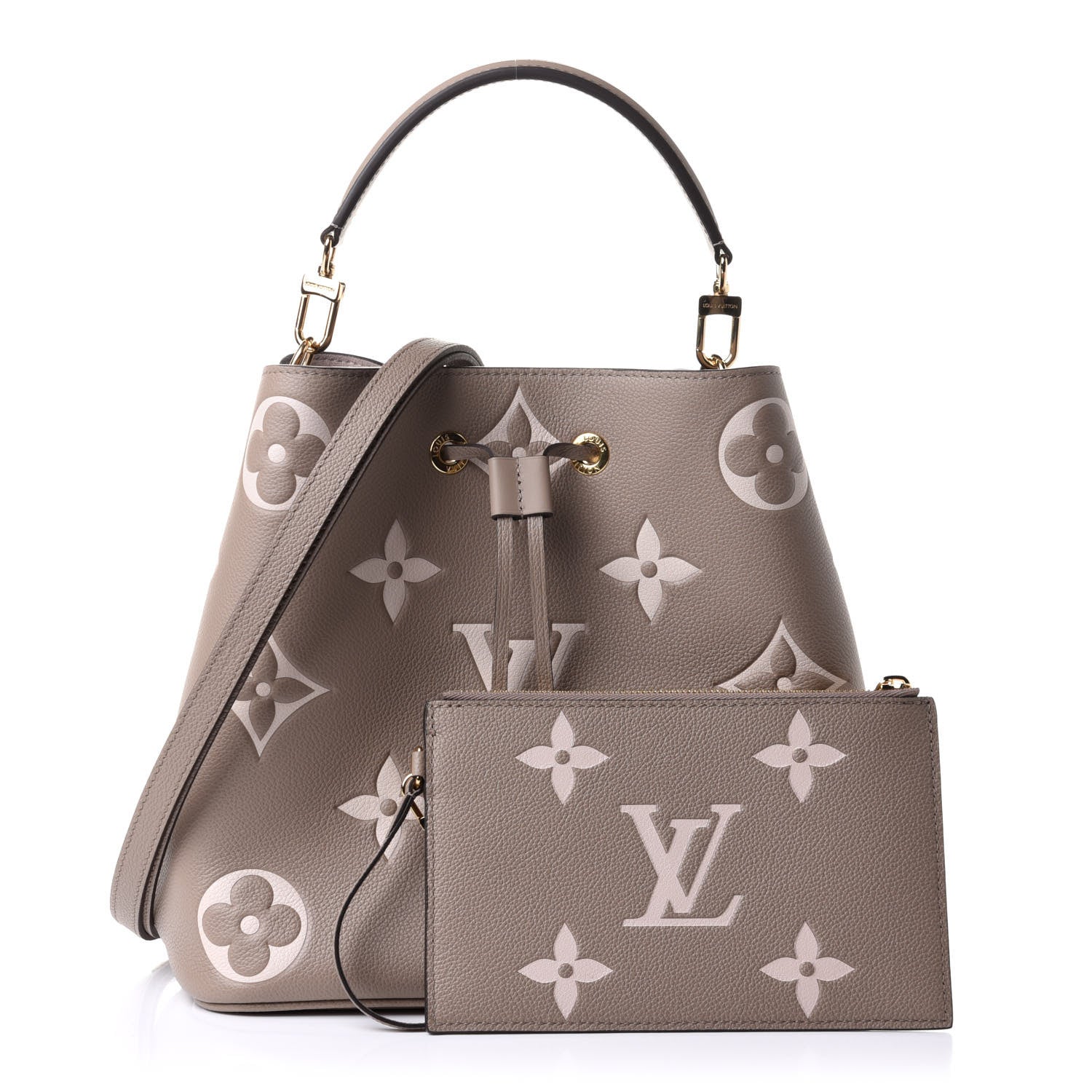 Louis Vuitton Empreinte Monogram Giant Neonoe MM Tourterelle Creme 1 of 9
