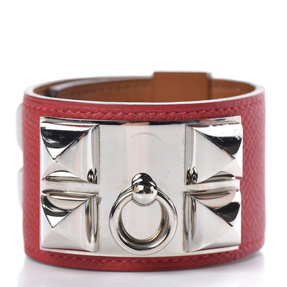 Hermes Epsom Collier de Chien CDC Bracelet S Rouge Casaque 3 of 8