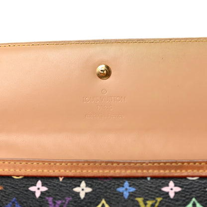 Louis Vuitton Monogram Multicolor Porte Tresor International Wallet Black 10 of 13