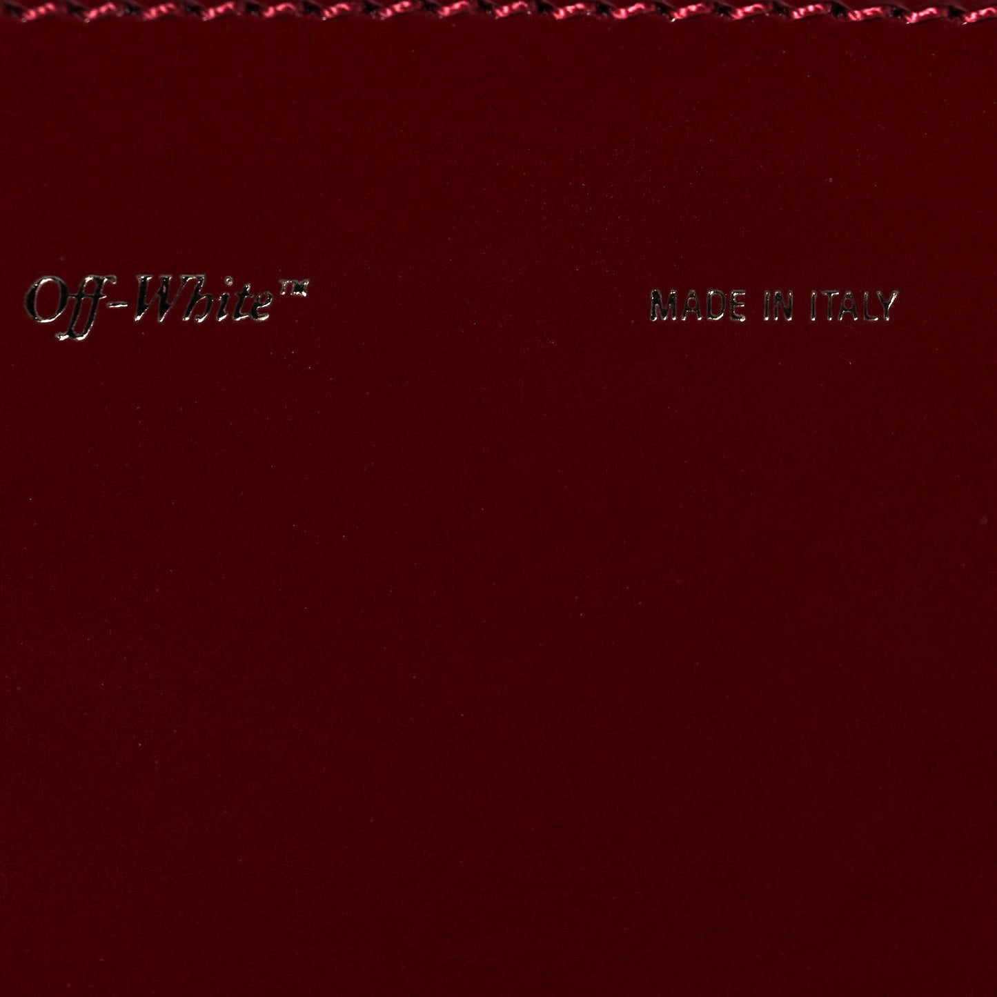 Calfskin Padded Diag Binder Flap Bag Burgundy