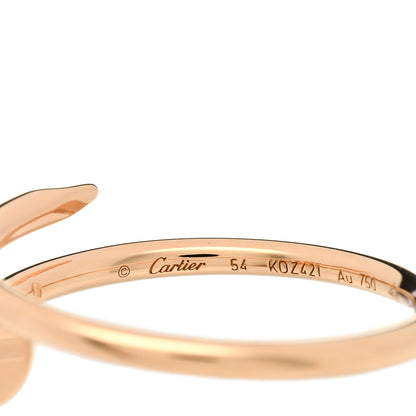 Cartier 18K Pink Gold Small Juste Un Clou Ring 54 6.75 4 of 5