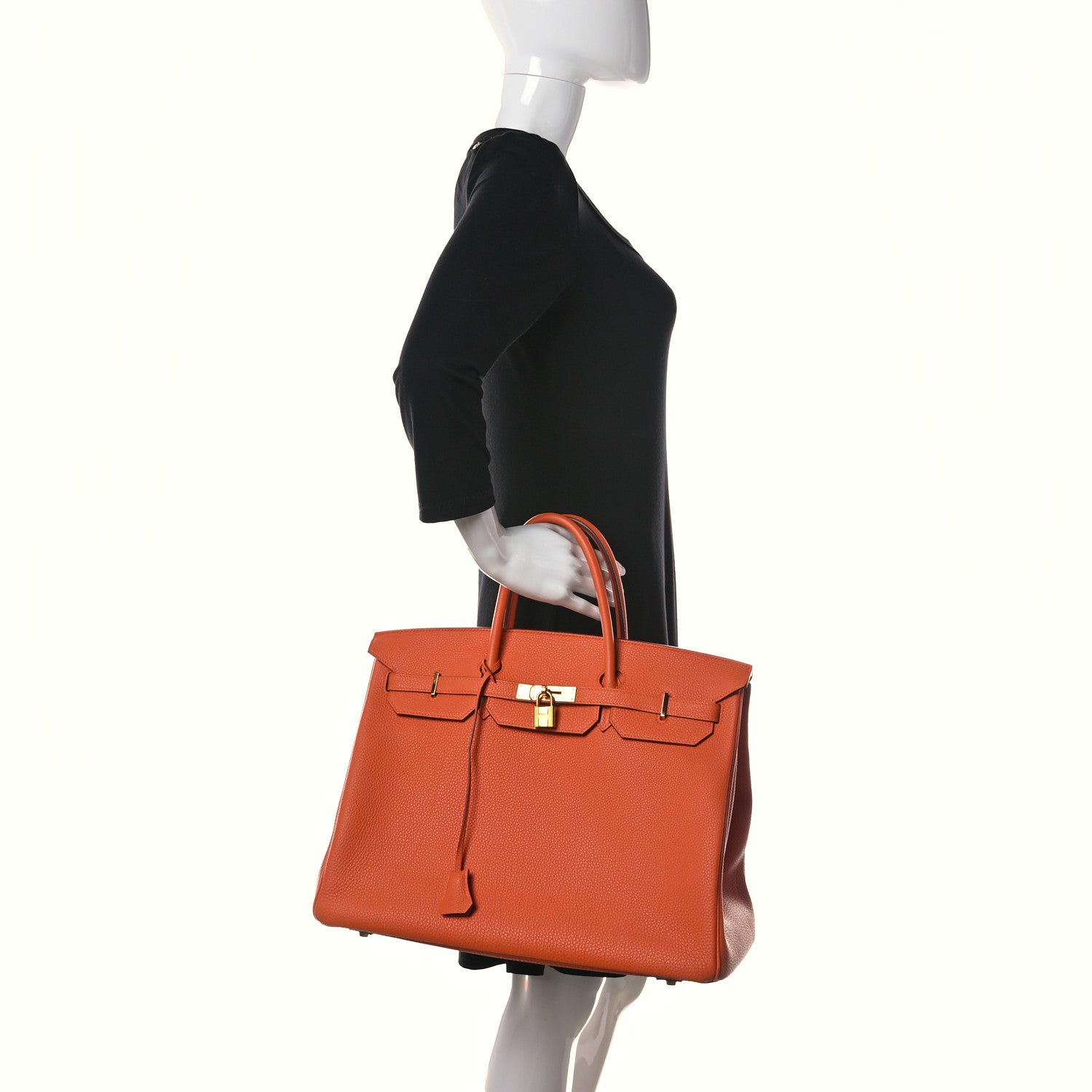 Hermes Togo Birkin 40 Orange 2 of 17