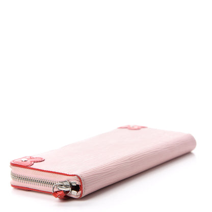 Louis Vuitton Epi Blooming Corners Clemence Wallet Rose Ballerine Coquelicot 4 of 7