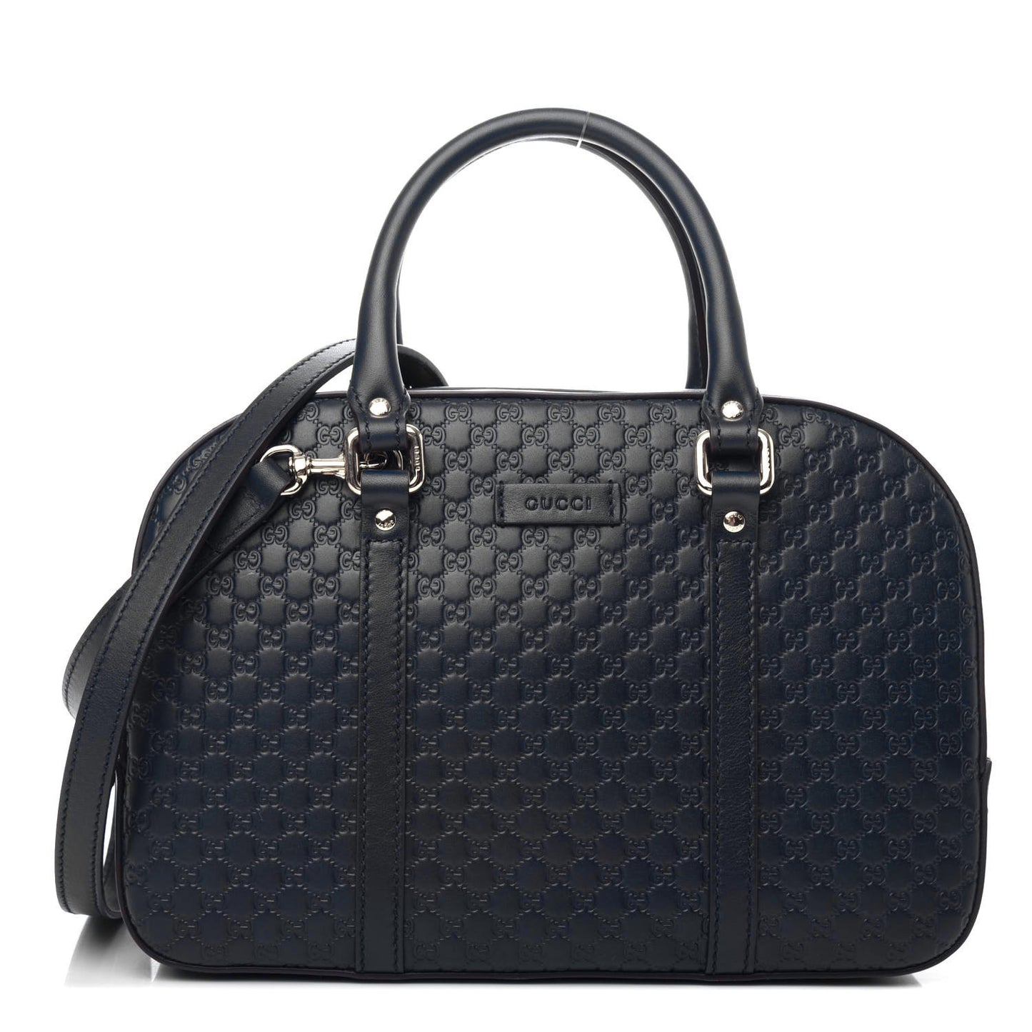 Microguccissima Medium Crossbody Bag Blue