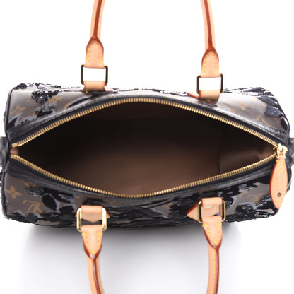 Louis Vuitton Monogram Fleur De Jais Sequins Speedy 30 5 of 10
