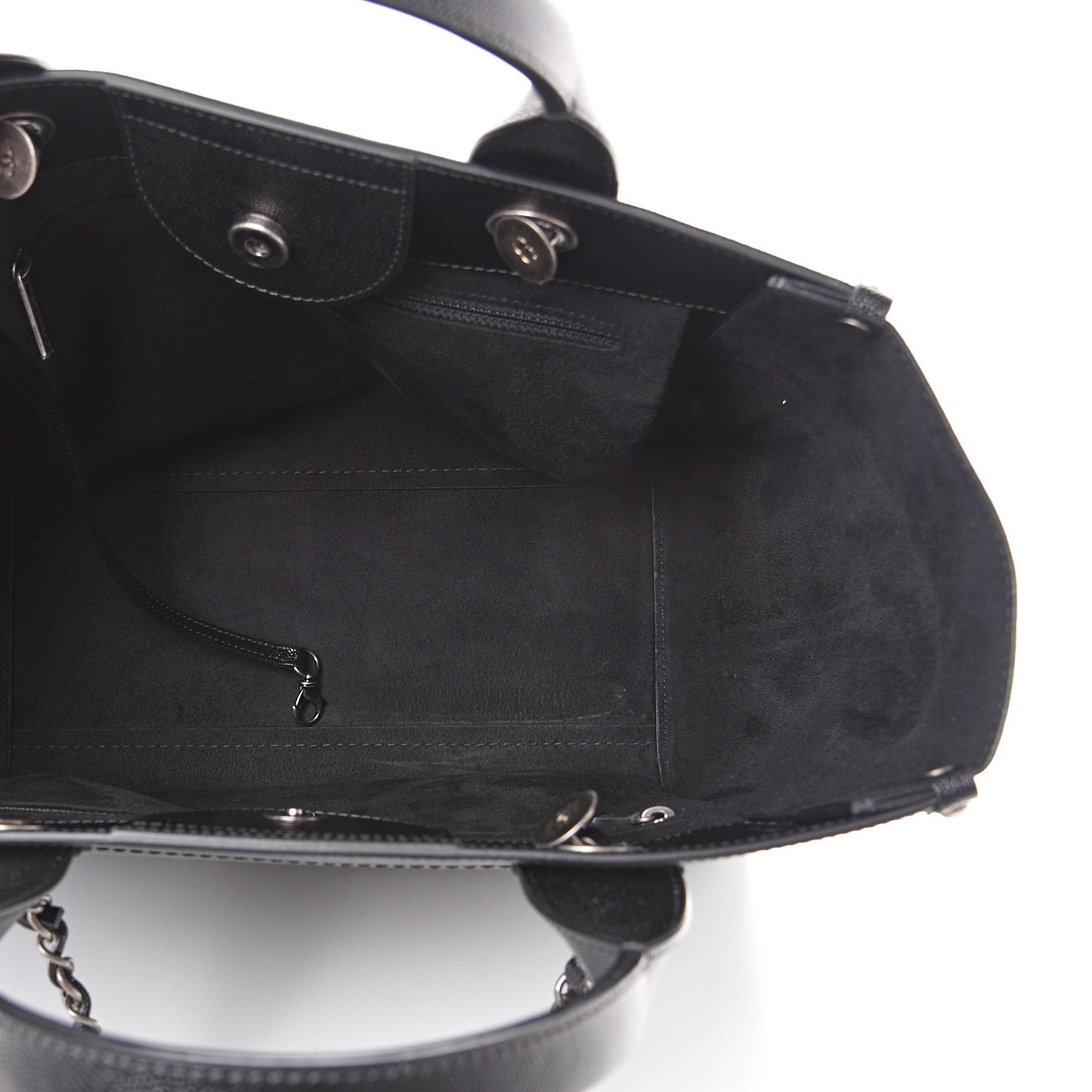 Caviar Small Studded Deauville Tote Black