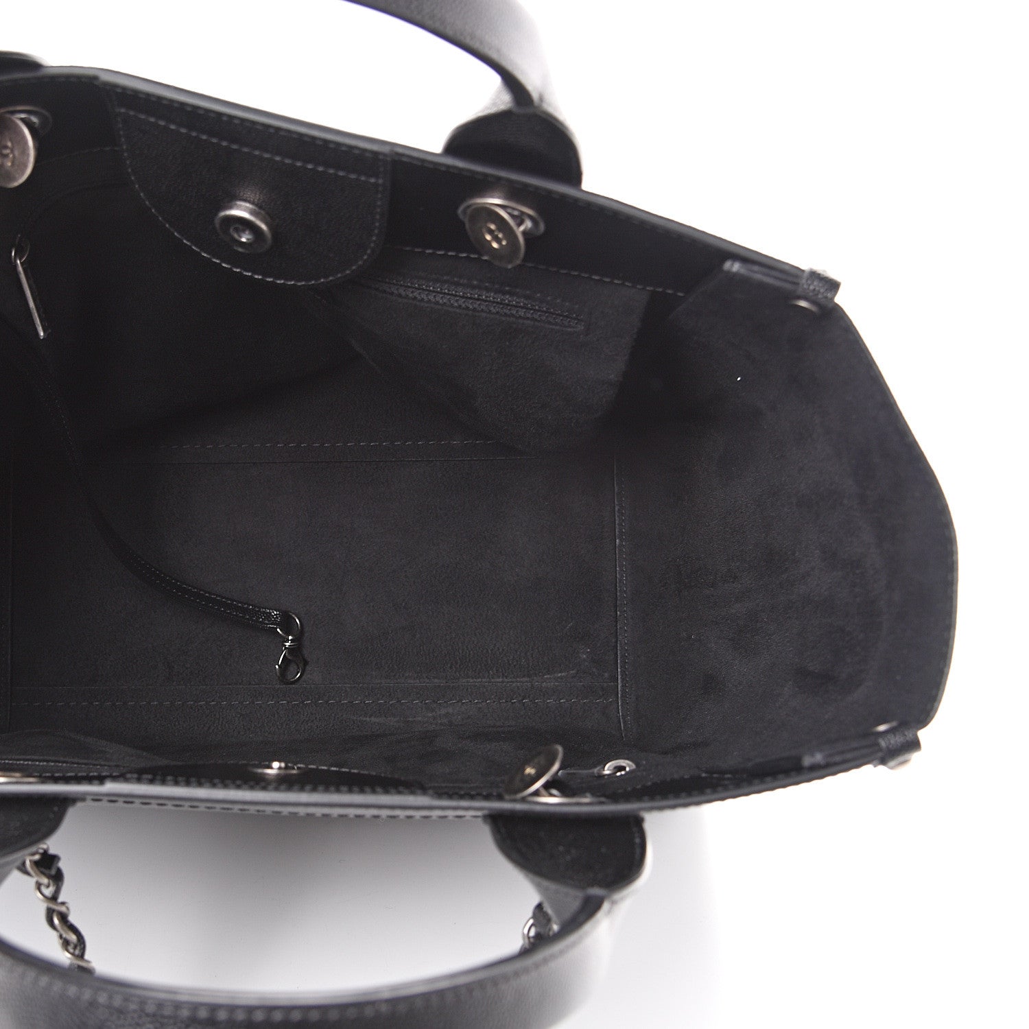 Chanel Caviar Small Studded Deauville Tote Black 4 of 9