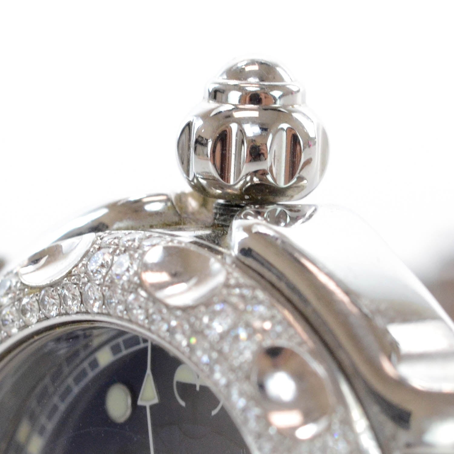 Chopard Stainless Steel Alligator Diamond Bezel Ruby Yellow Blue Sapphire 39mm Happy Sport Fish Quartz Watch Blue 7 of 7
