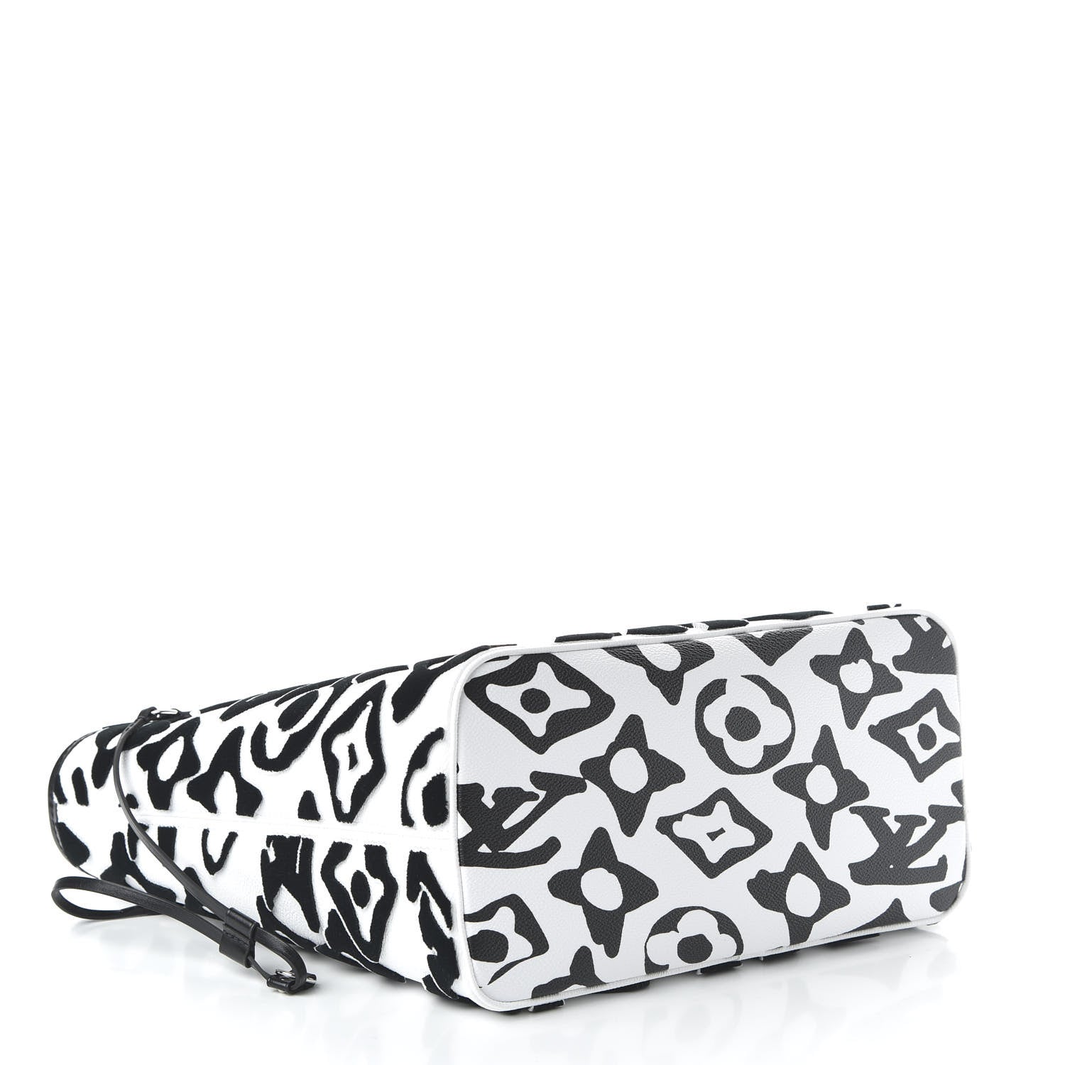 Louis Vuitton X UF Tufted Monogram Neverfull MM Black White 4 of 11