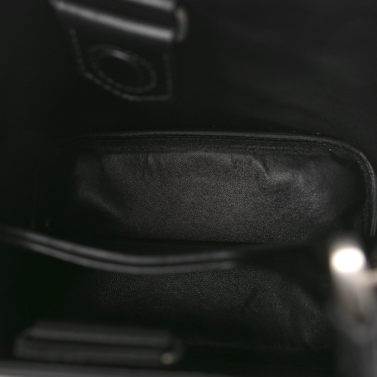 Prada Saffiano Smalto Small Panier Bucket Bag Black 5 of 8