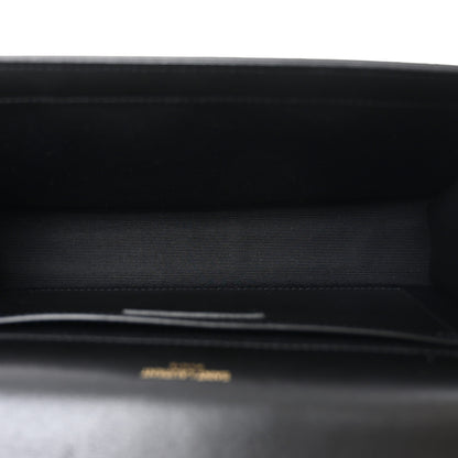 Saint Laurent Calfskin Crystal Medium Monogram Kate Satchel Black 4 of 9