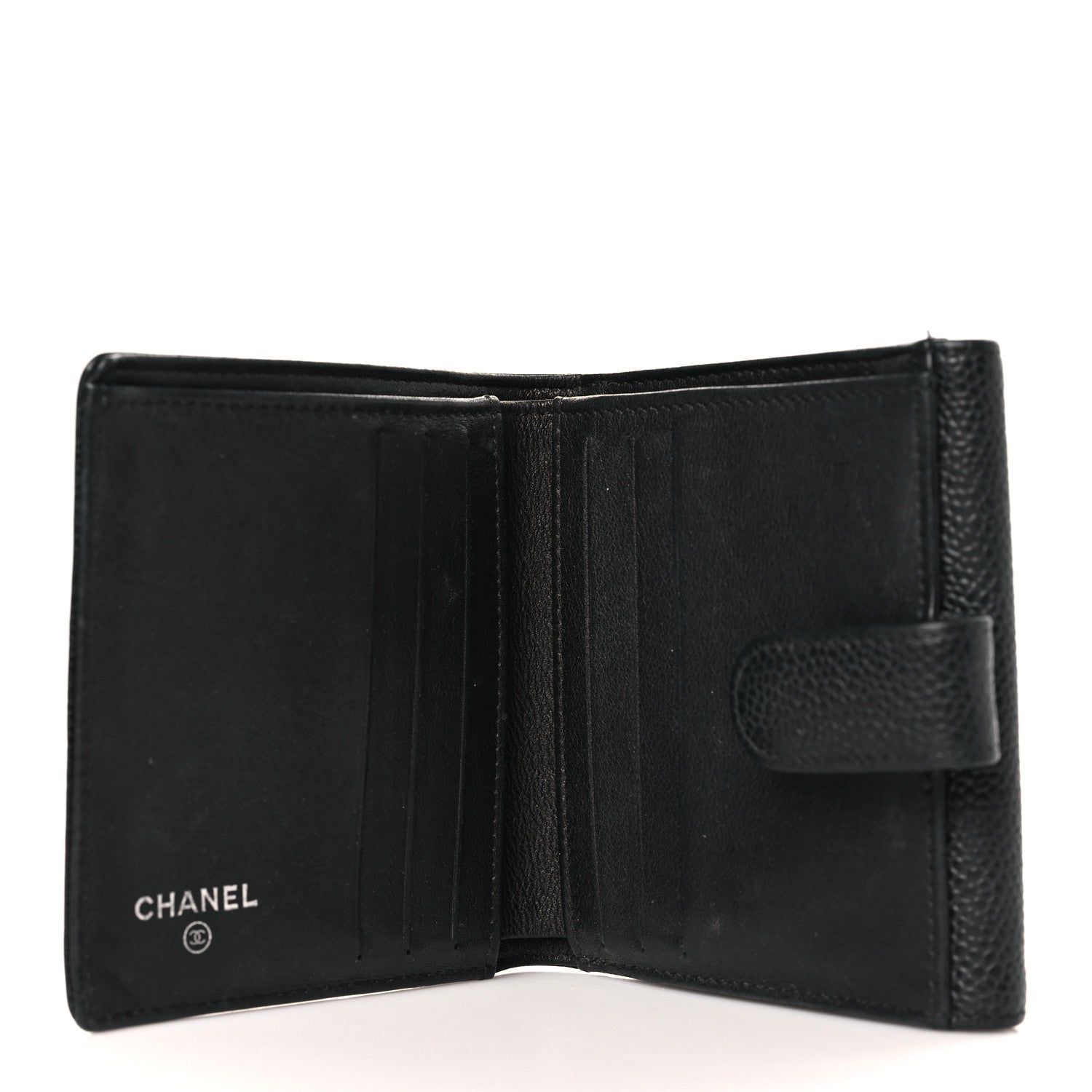 Chanel Caviar Timeless CC Compact Flap Wallet Black 5 of 7