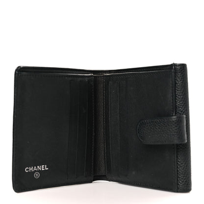 Chanel Caviar Timeless CC Compact Flap Wallet Black 5 of 7