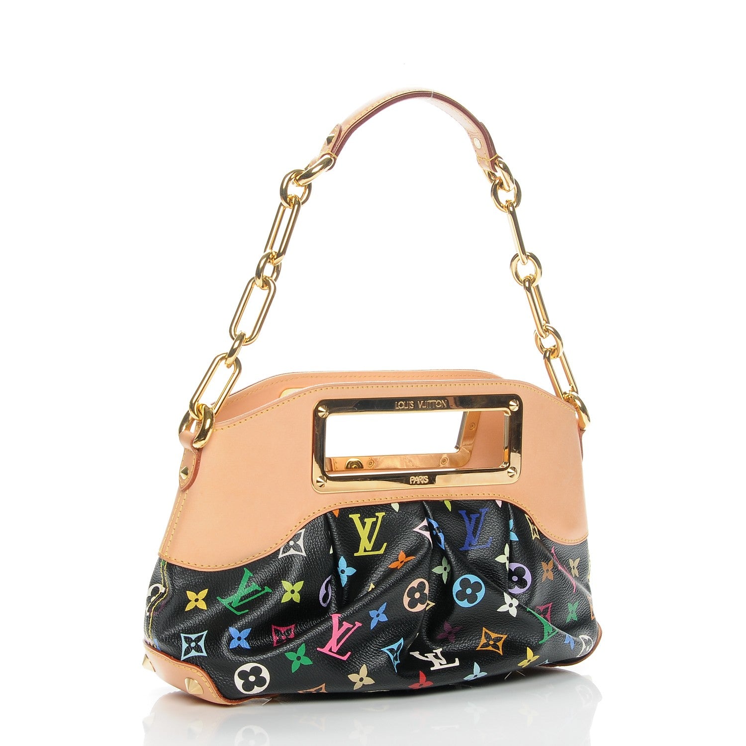 Louis Vuitton Monogram Multicolor Judy PM Black 3 of 6