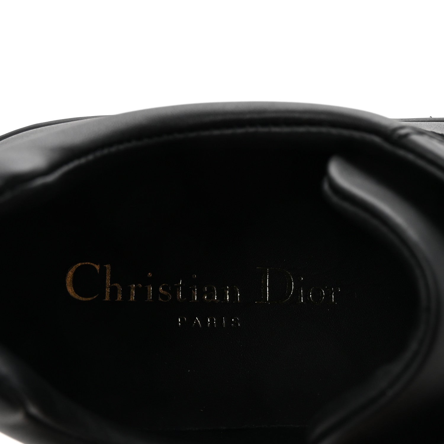 Christian Dior Calfskin Suede Logo Sneakers 36.5 Black 8 of 9