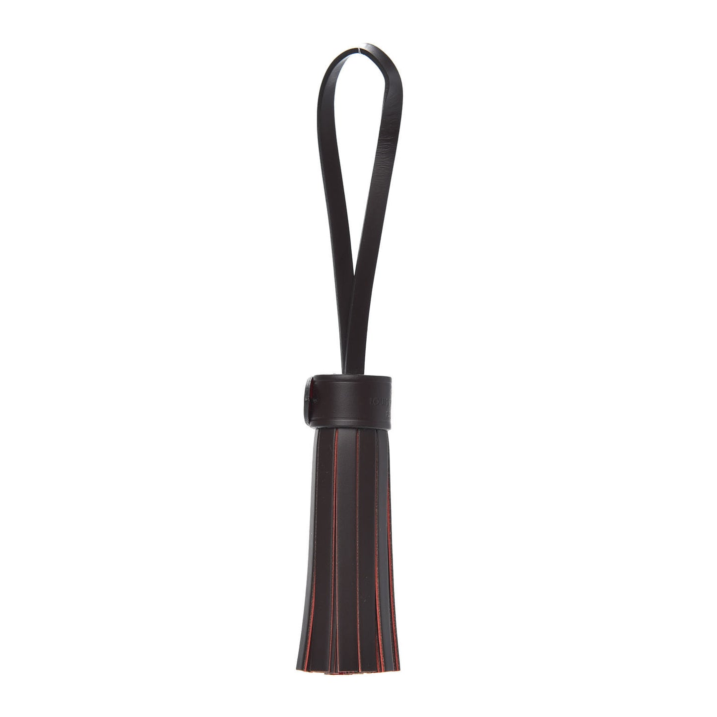 Calfskin Croisette Tassel Bag Charm Ebene