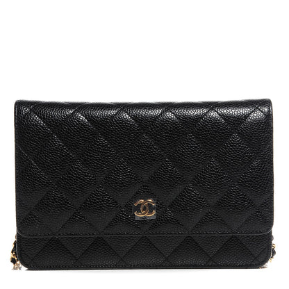 Chanel Caviar Quilted Wallet On Chain WOC Black 1 of 9