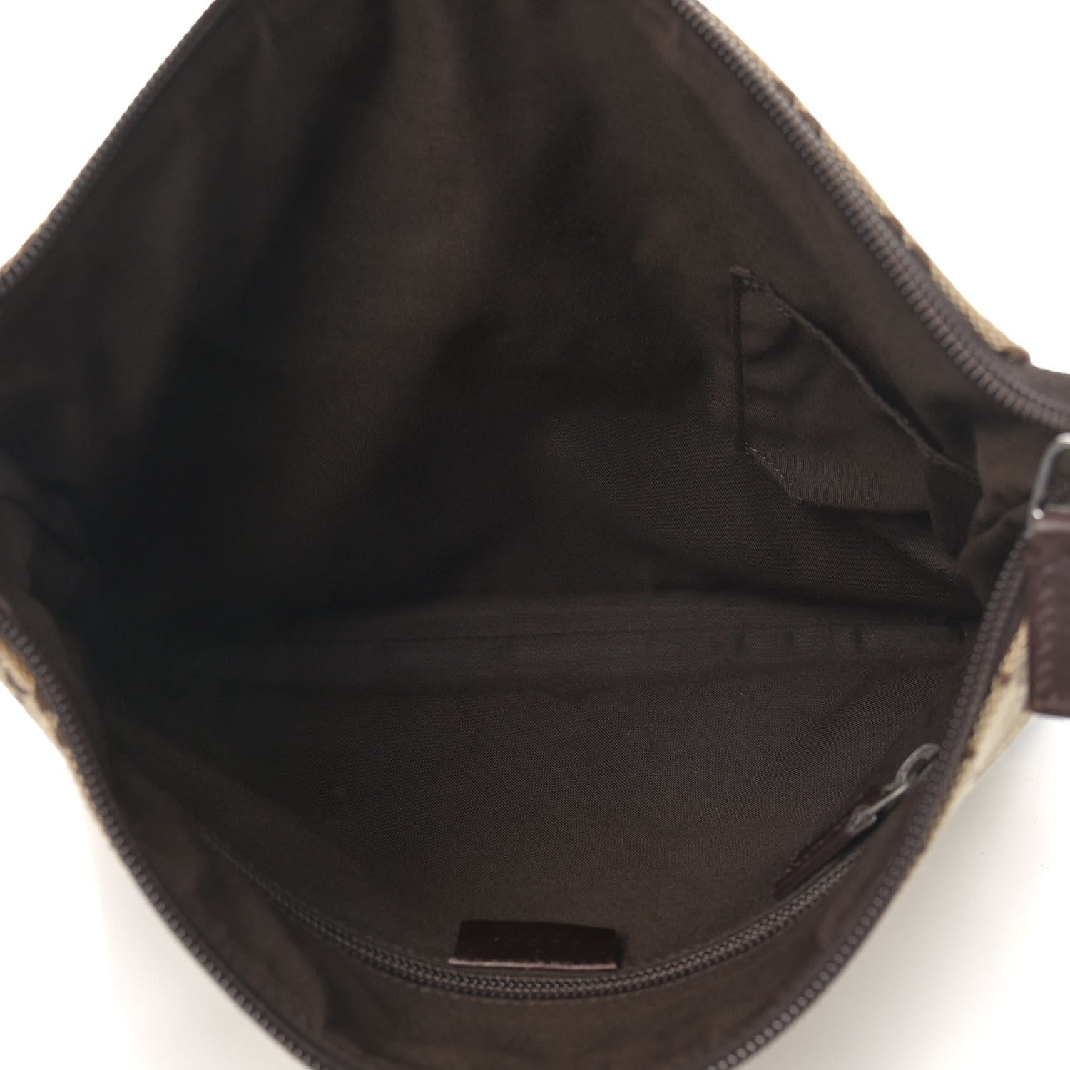 Gucci Monogram Calfskin Perforated Medium Flat Messenger Bag Dark Brown 6 of 11