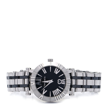 Tiffany Stainless Steel Ceramic 30mm Atlas Quartz Watch Black 2 of 4