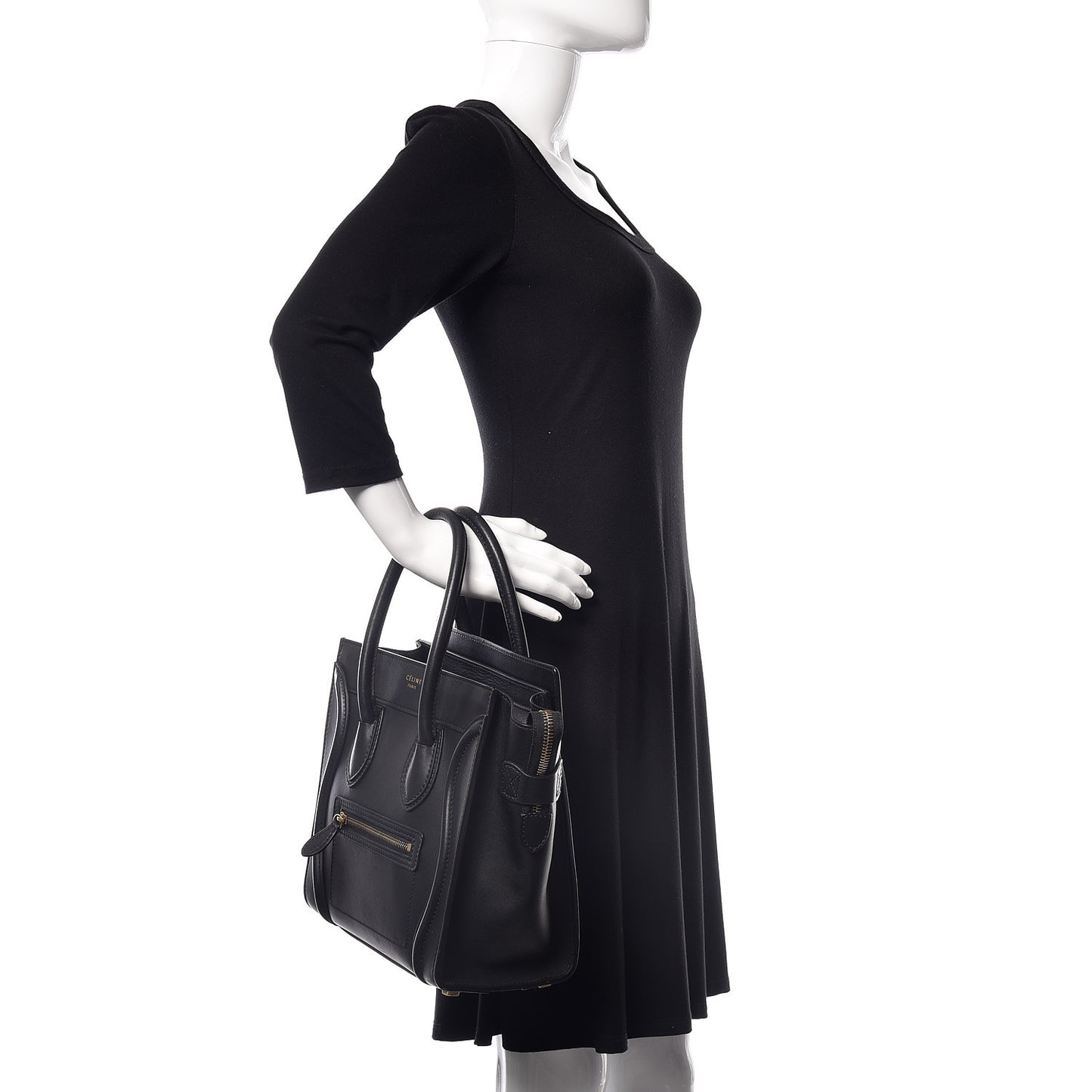 Smooth Calfskin Micro Luggage Black