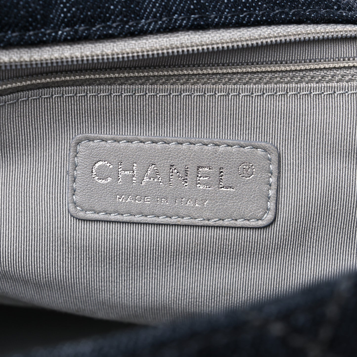 Denim Quilted Stretch Spirit Messenger Bag Dark Blue