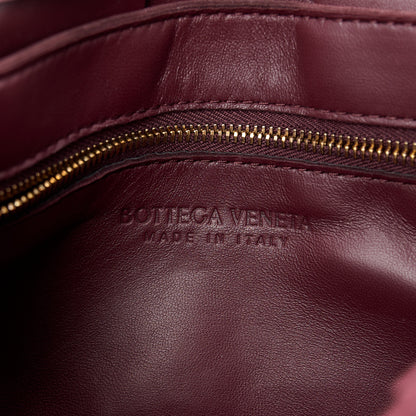 Bottega Veneta Grained Calfskin Maxi Intrecciato Cassette Crossbody Bag Bordeaux 6 of 13