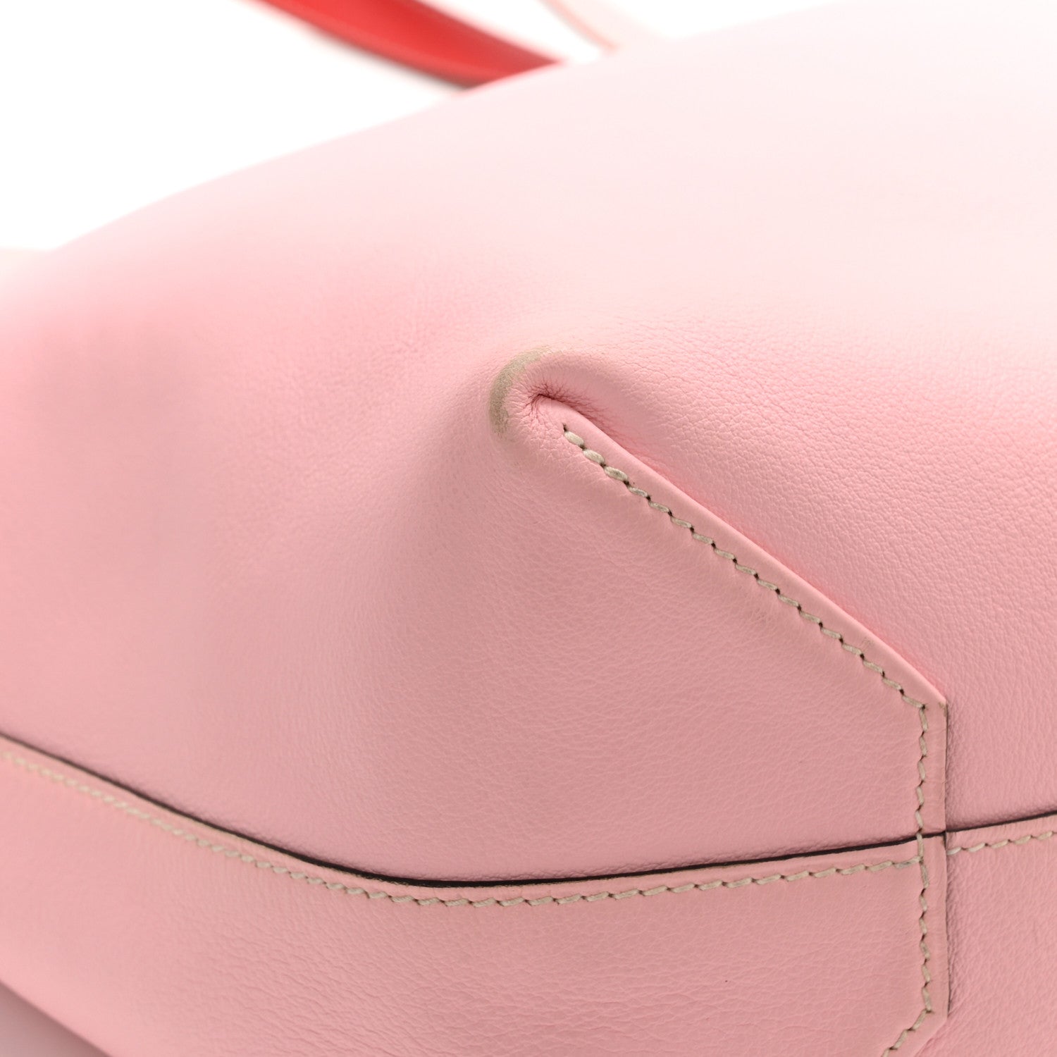 Hermes Taurillon Clemence Double Sens 45 Reversible Tote Rose Sakura Bougainvillea 17 of 20