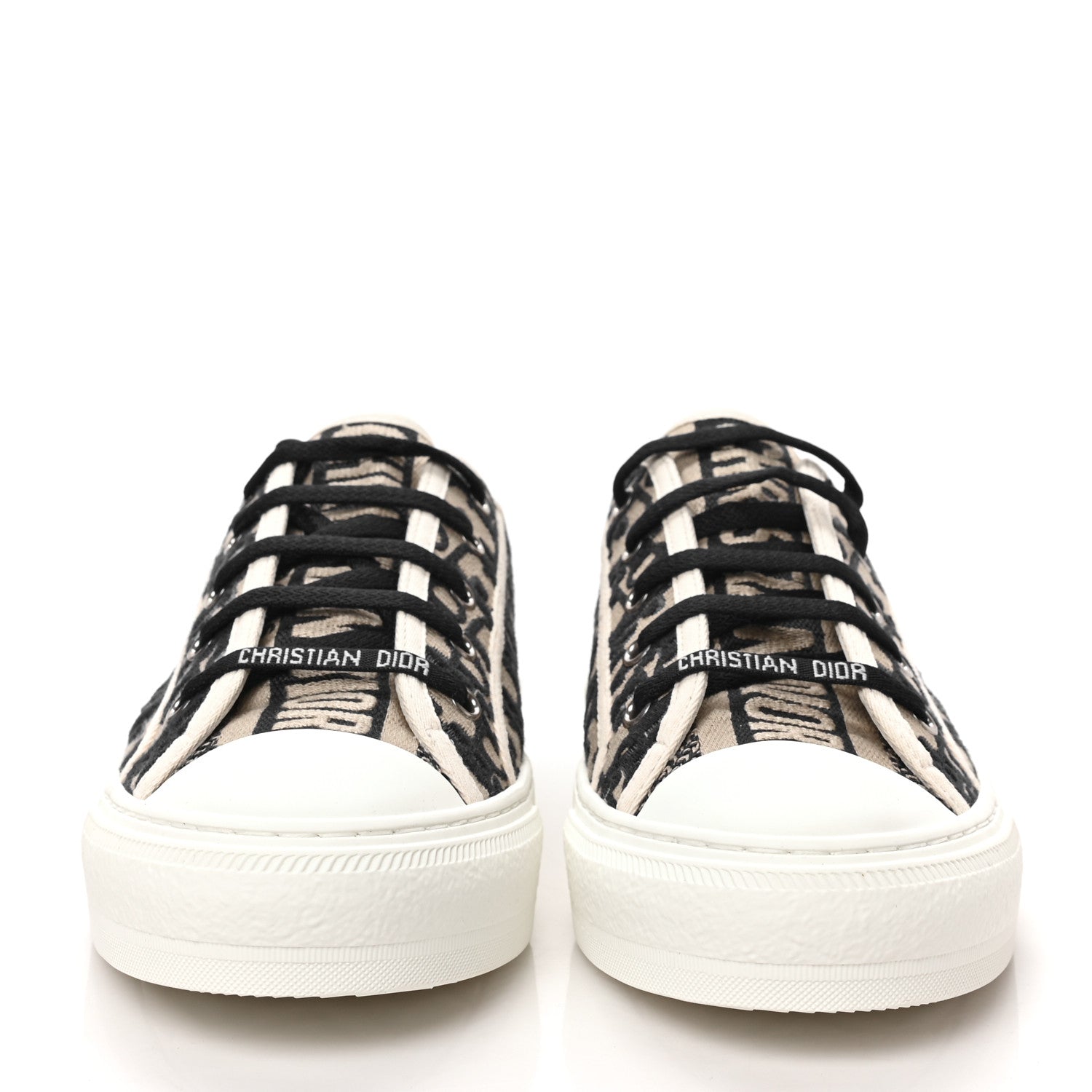 Christian Dior Canvas Oblique Walk'N'Dior Low Top Sneakers 41 Deep Blue 2 of 8