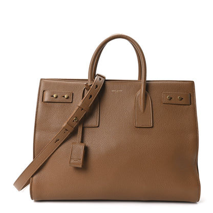 Saint Laurent Grained Calfskin Large Souple Sac De Jour Cinnamon 1 of 10