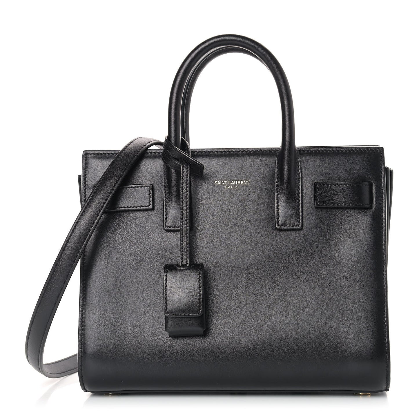 Calfskin Nano Sac De Jour Black