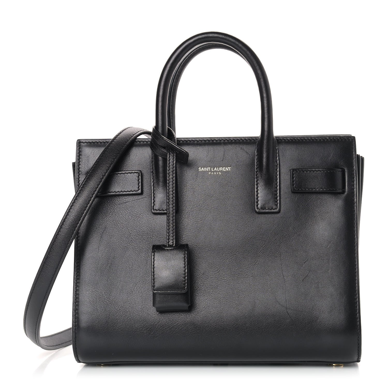 Saint Laurent Calfskin Nano Sac De Jour Black 1 of 7