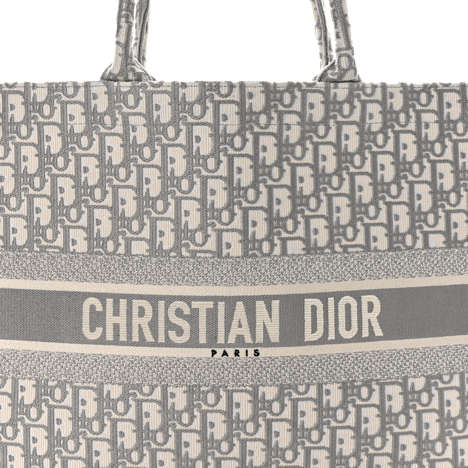 Christian Dior Oblique Large Book Tote Grey 8 of 10