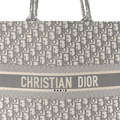 Christian Dior Oblique Large Book Tote Grey 8 of 10