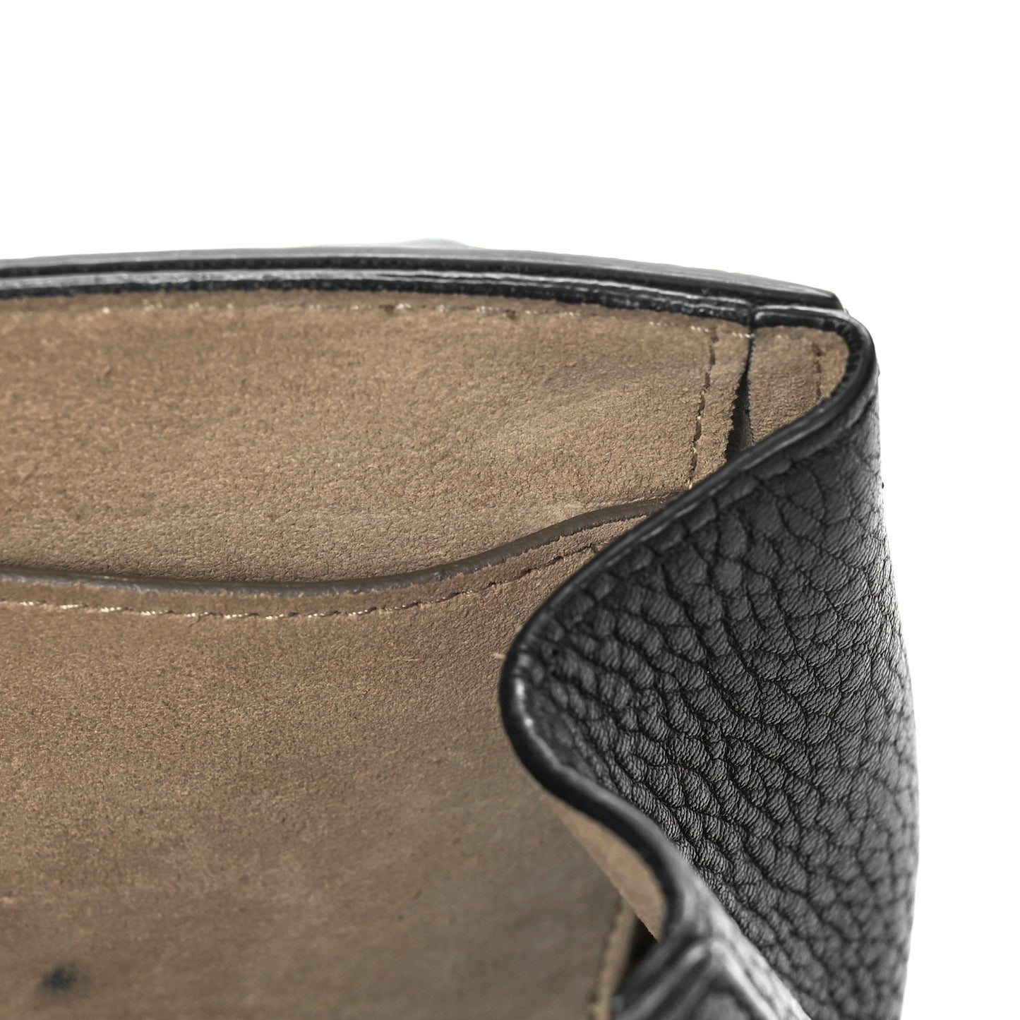 Grained Lambskin Mini Drew Shoulder Bag Black