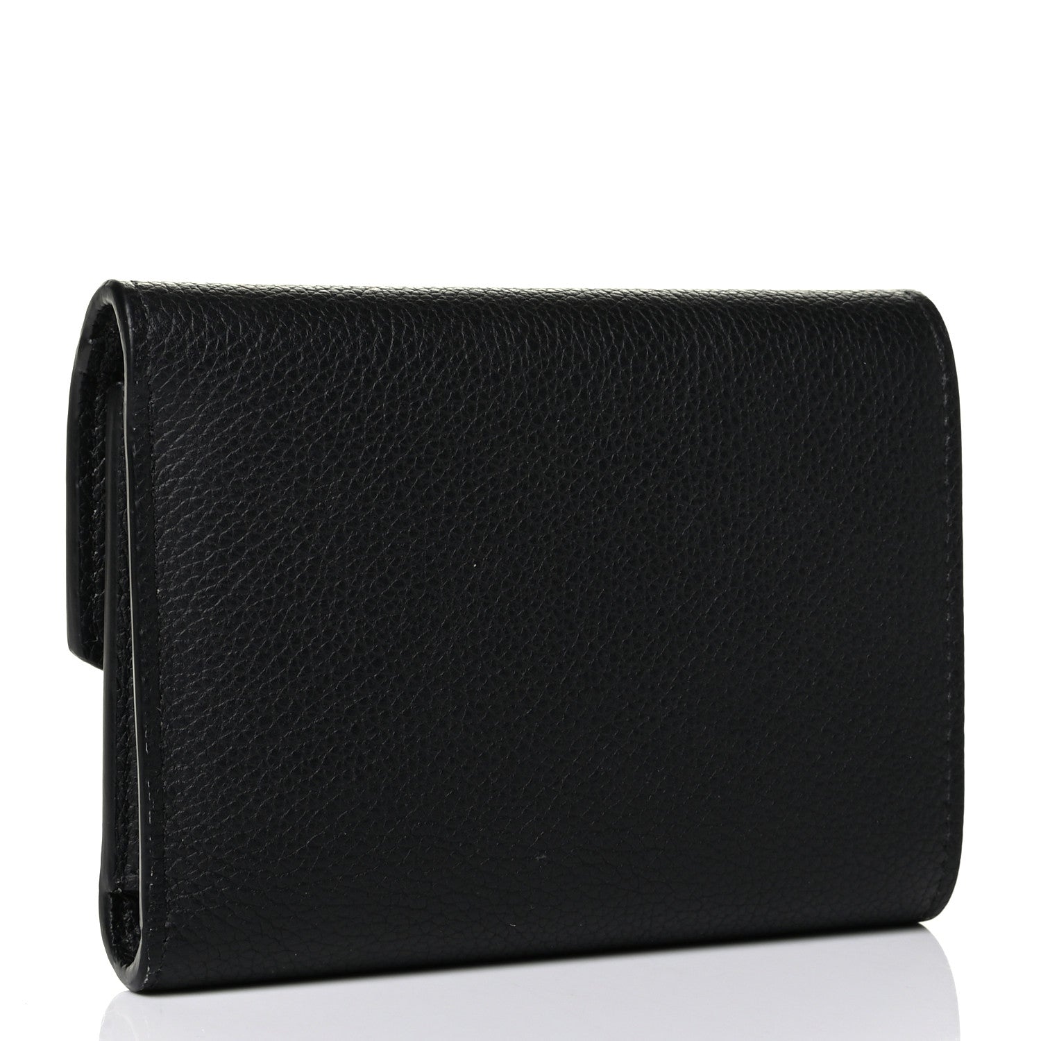 Louis Vuitton Soft Calfskin My Lockme Compact Wallet Black 2 of 8