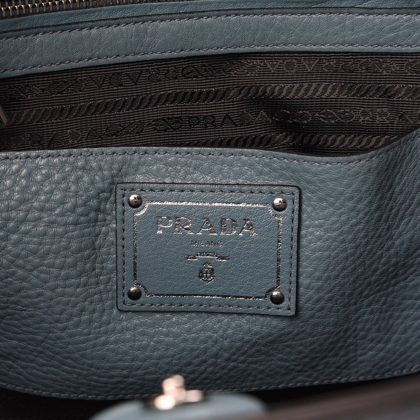 Vitello Phenix Shopping Tote Marine