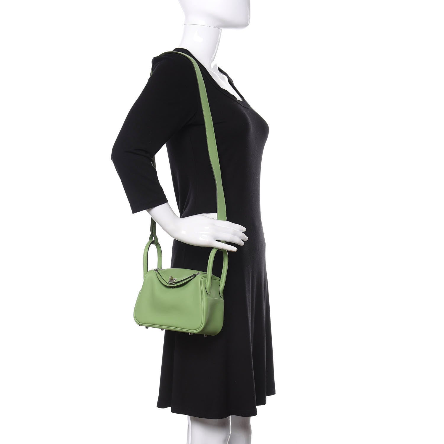 Hermes Swift Mini Lindy 20 Vert Criquet 1 of 12