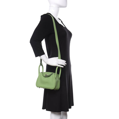 Hermes Swift Mini Lindy 20 Vert Criquet 1 of 12