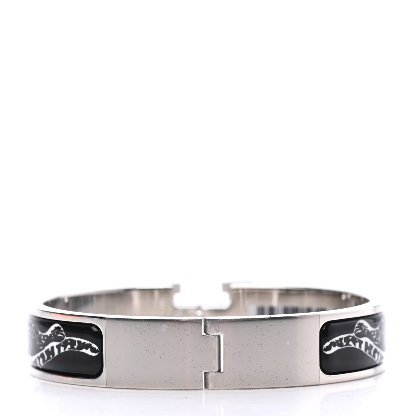 Enamel Narrow Print Guepards Clic Clac H Bracelet PM Positif Negatif