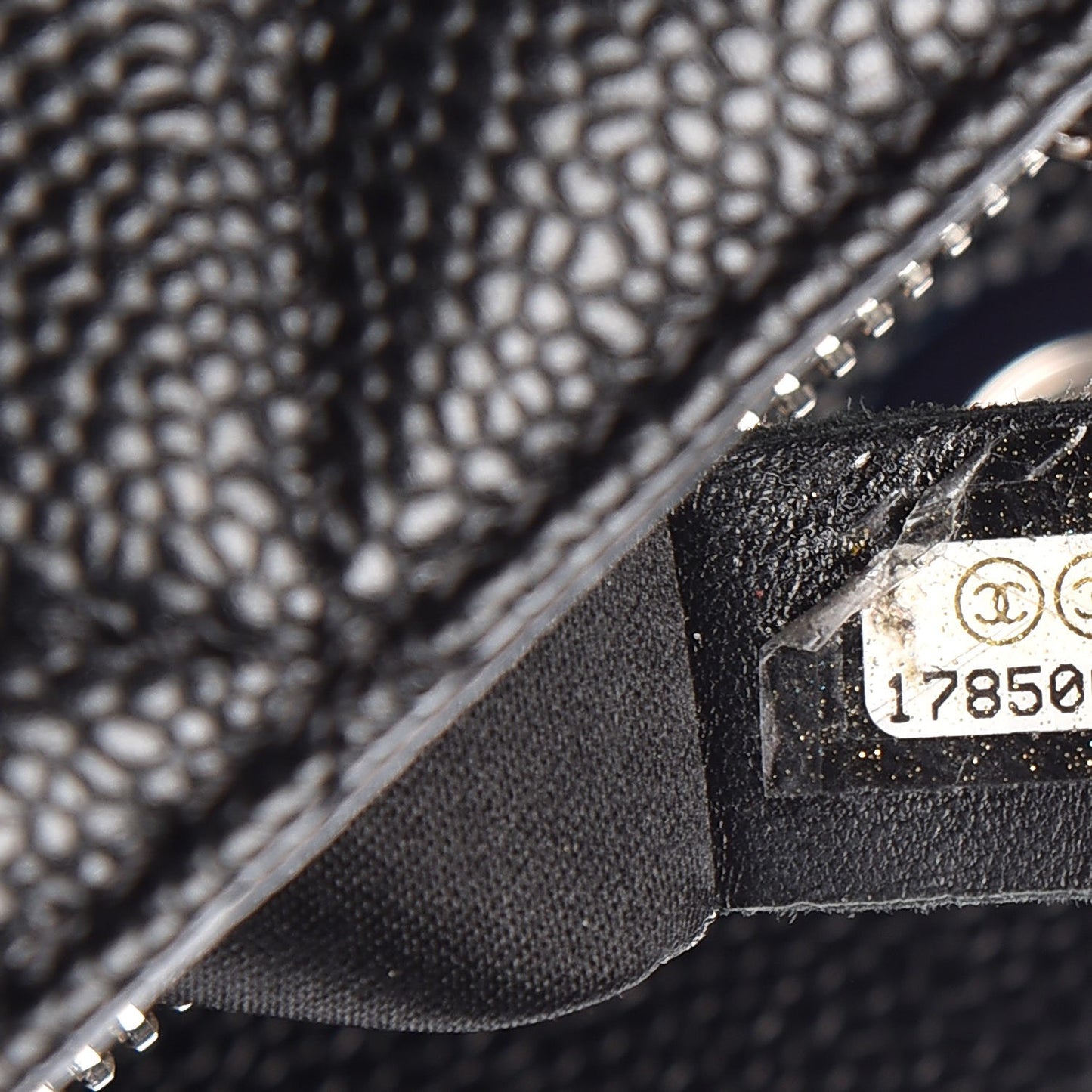 Caviar Quilted Grand Shopping Tote GST Black