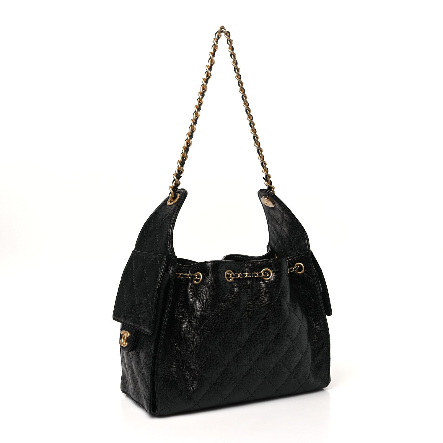 Chanel Caviar Quilted Small Chanel 25 Handbag Black 3 of 11