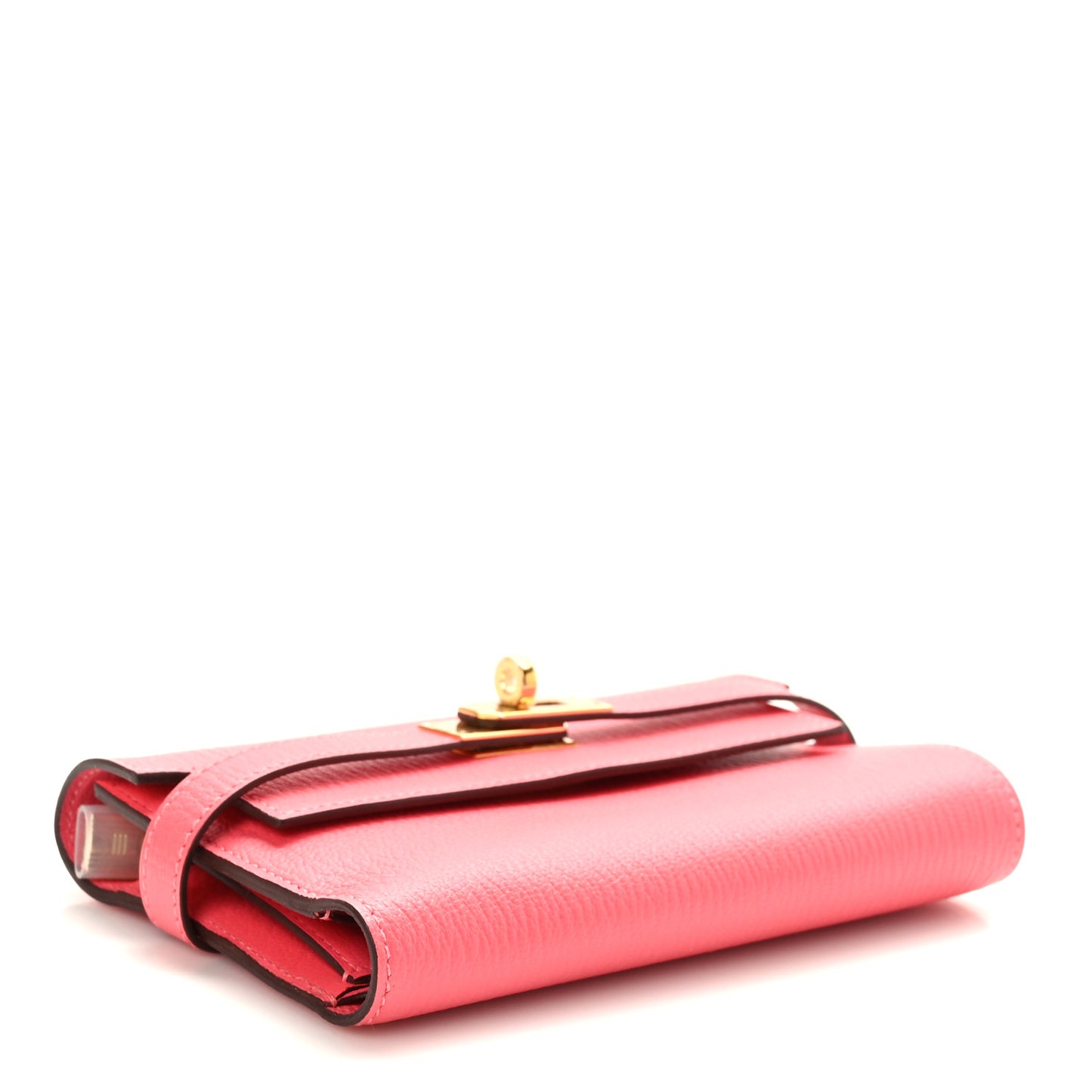 Chevre Mysore Medium Kelly Wallet Rose Lipstick