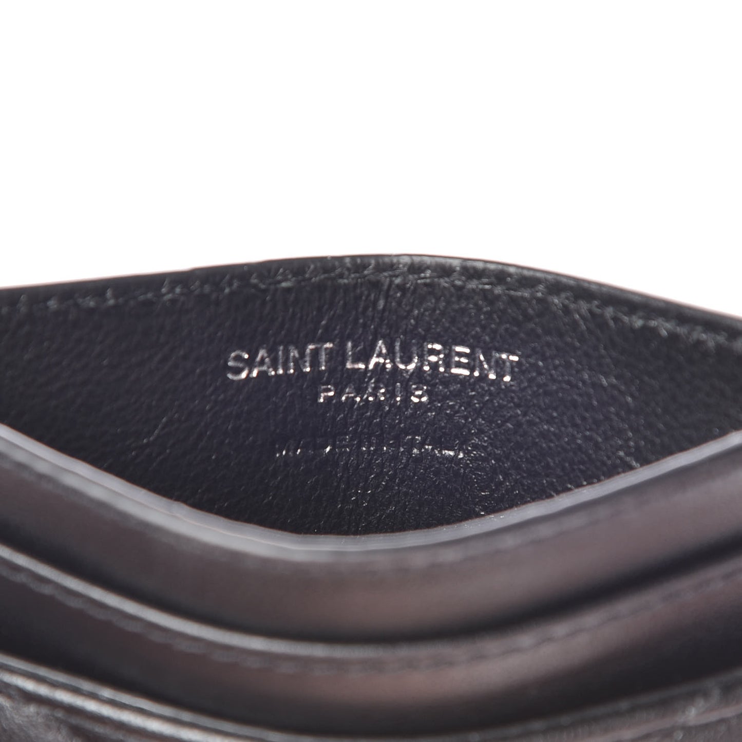 Calfskin Y Quilted Monogram LouLou Credit Card Case Black
