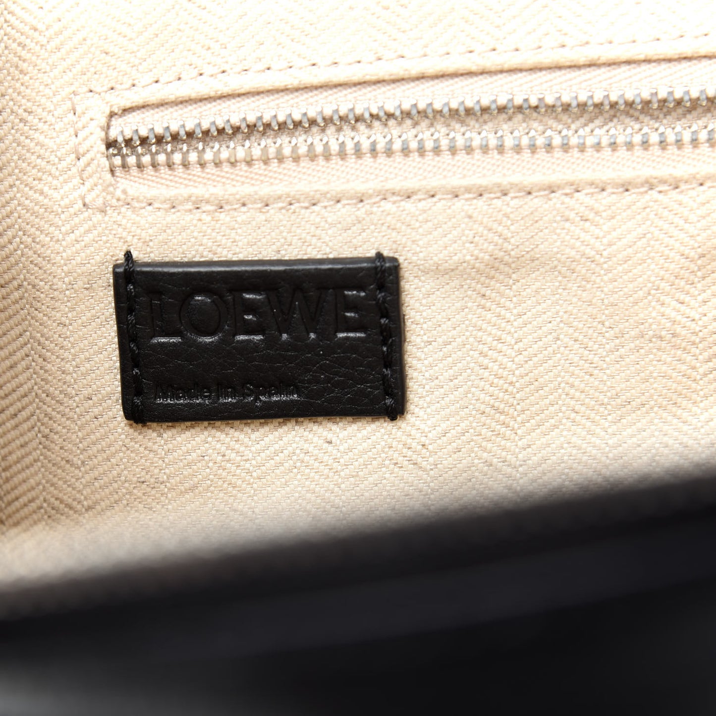 Calfskin Small Goya Backpack Black Tan