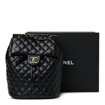 Chanel Lambskin Quilted Small Urban Spirit Backpack Black 11 of 11