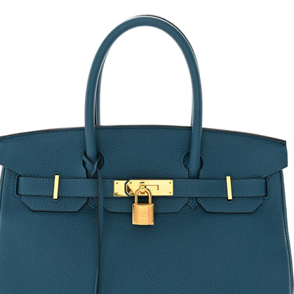 Hermes Togo Birkin 30 Cobalt 8 of 12